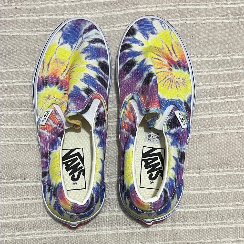 Vans women Colorful Tie-Dye Slip-On Sneakers